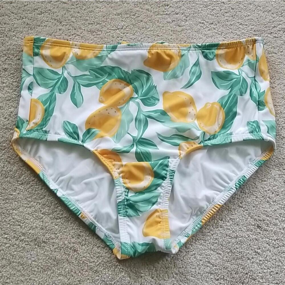 Lemon Print Bikini Bottom - Picture 2 of 3